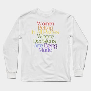 Women Belong Long Sleeve T-Shirt